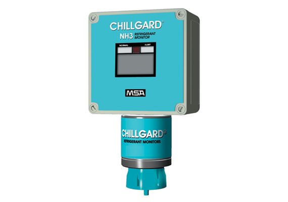 The Chillgard NH3 Gas Monitor is the economical choice for fast, reliable detection of parts-per-million (ppm) levels of ammonia, down to -40°C. Capable of measuring a 10 ppm leak, with full-range scale of 0-1000 ppm.